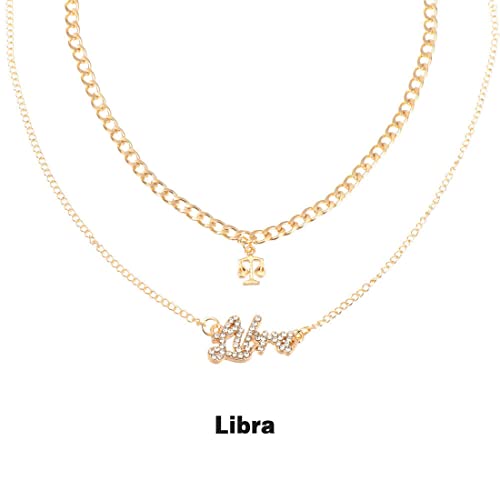 Layered Astrological Necklace for Plated Jewellery