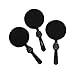 Fun Express - Black Round Clapper - Toys - Noisemakers - Hand Clappers - 12 Pieces