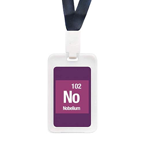 Étui de protection transparent NO Nobelium pour carte bancaire rigide et badge d'identification