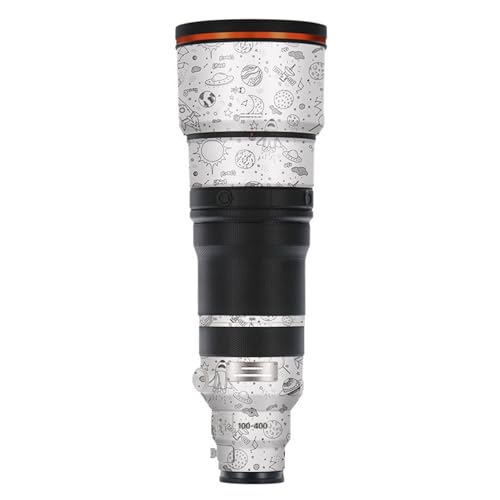 Mebont �J�����A�N�Z�T���[ Sony FE 100-400mm F4.5 GM OSS�Ή� �����Y�ɓK������ی쑕���X�e�b�J�[�ŁA�ώC�����A�ϖ��Ր�������������Y�X�L���ی�t�B�����A����(Space White)