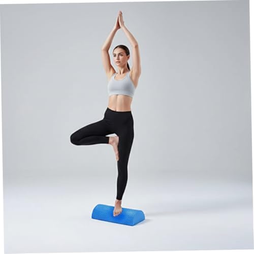Half Foam Roller for Back and Muscle, Blue EVA Foam Roller with Flat & Round Sides for Stability and Tissue Massage, 30cm Yoga Balance — view 7