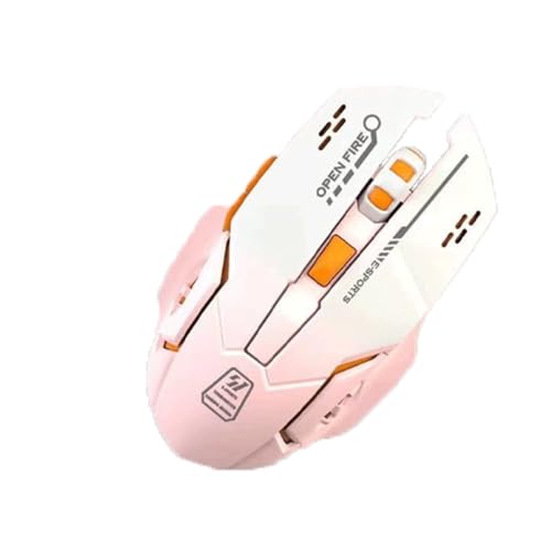Qxmiguel Gaming Mouse Wireless, Ergonomic Gamer portátil PC PC Optical Computer Mice 6 dpi Ajustable de hasta 2400 para Muchos Dispositivos informáticos