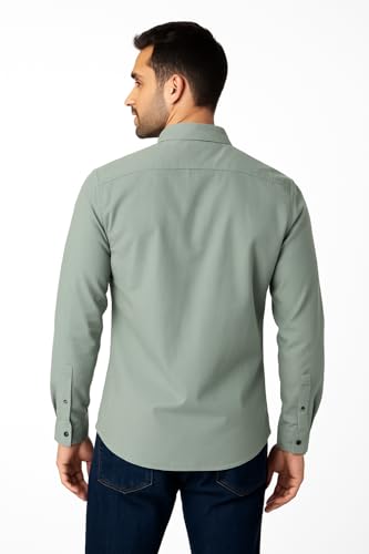 Image of Arvest Men?s Cotton Regular Fit Full Sleeve Shirt Combo Soft Breathable Fabric with Button-Down Collar and Chest Pocket Suitable for Office and Outfits