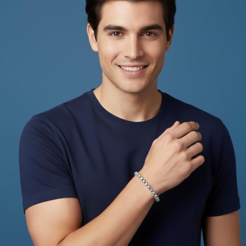 Nautica Rolo Chain Bracelet for Men Stainless Steel 8.5 Inches - image 2