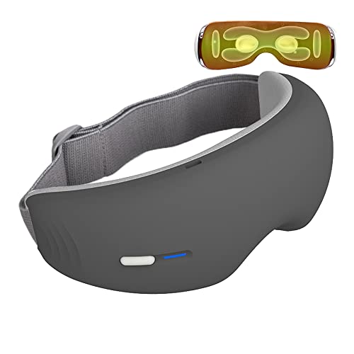 Powmok Oogstimulator met warmte, verwarmde oogmassager voor migraine, ontspannen en verminderen vermoeidheid van de ogen donkere kringen oogzakken droge ogen verbeteren slaap, verjaardagscadeaus