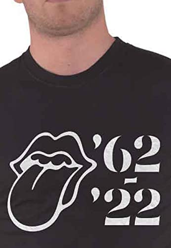 The Rolling Stones T Shirt Sixty Outline 1962-2022 Nouveau Officiel Homme Noir - Les Beatles, Paul McCartney, John Lennon, RIngo Starr, George Harrison The Rolling Stones T Shirt Sixty Outline 1962-2022 Nouveau Officiel Homme Noir – Image 4