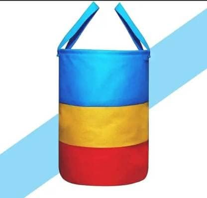 BB BACKBENCHERS Foldable Laundry Basket for Clothes with Lid 45L Durable Cloth Storage Basket Multipurpose Organizer for Laundry Toys and Home Essentials(TIRANGA)