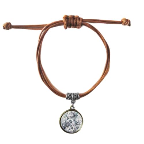 Bracelet fleur peinture d'hiver en cuir pour vos tenues de saison