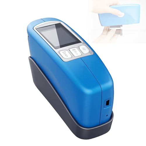 FRANREADER Medidor De Brillo De 60°, ángulo único Y Triple, 0-1000 Gu, 100 Muestras Estándar, con Software, con Interfaz Tipo C, Herramienta para Medir El Brillo De Plásticos, Tintas Y Metales. CS300