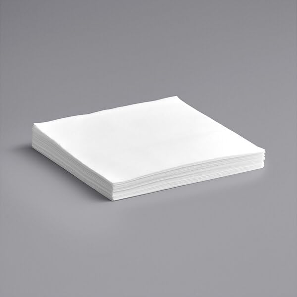 Linen-Feel White Dinner Napkins, 14x14 Inch Ultra-Ply, Flat-Packed, Square, Restaurant Grade, 1000 Count
