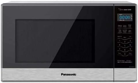 Panasonic NN-SN67HST 1.2 cu. ft. 1200W Cooking Power Stainless Steel Cool Blue LED Inverter Turbo Defrost Countertop Microwave Oven (Renewed)