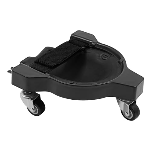 SHATUOA Rolling Knee Pads with 3 Wheels, 2Pcs Multi-Functional Kneeling Pads, Adjustable Straps, 360° Swivel Casters for Gardening, Construction & Floor Work (Black)