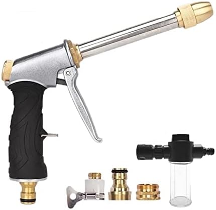 Garden Hose Nozzle Garden Water Spray Lawn Sprinkler Watering Water Gun Ajustable Hose Nozzles High Pressure Washer Cleaning Tools (Color : Water Gun kit)