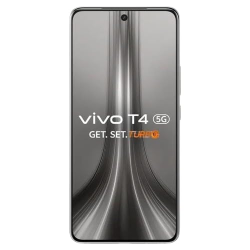 Image of vivo T4 5G (Phantom Grey, 12GB RAM, 256GB Storage) | 6.77 inch FHD+ Display | Snapdragon 7s Gen 3 Processor | 50MP OIS Camera | 32MP Selfie | 7300mAh Battery | Dual SIM 5G Smartphone