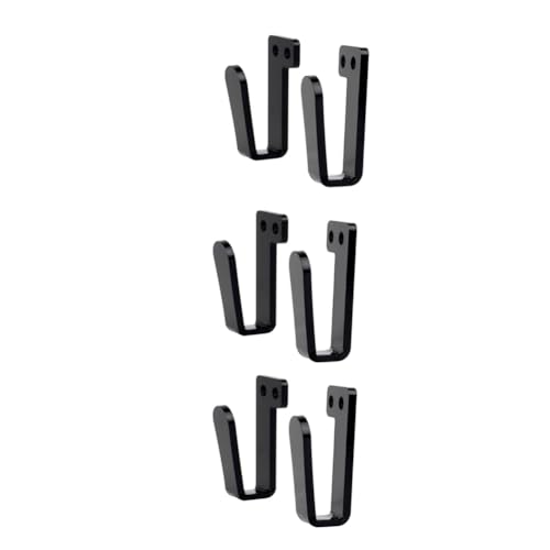 Pqahffowr 3 Pares de para Sombreros para Pared, Soporte para Sombreros, Exhibición de Sombreros, Soporte Fuerte para Colgar Sombreros, Negro