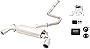 XFORCE ESHY30NVKCS 3' Cat-Back Exhaust System with VAREX Muffler for 2018+ Hyundai Veloster N/I30N; 304 Stainless Steel Pipework with Polished Muffler and Dual 3.5' Double Wall Tips