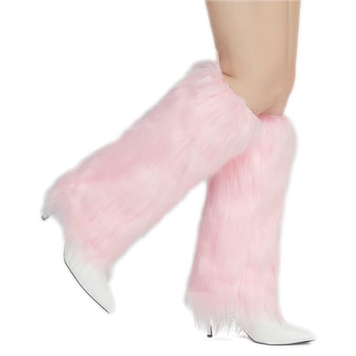 Pink Fuzzy Leg Warmers