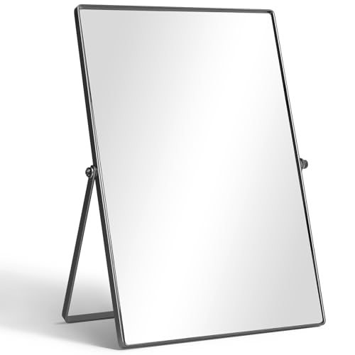 Espejo de maquillaje rectangular ajustable para tocador