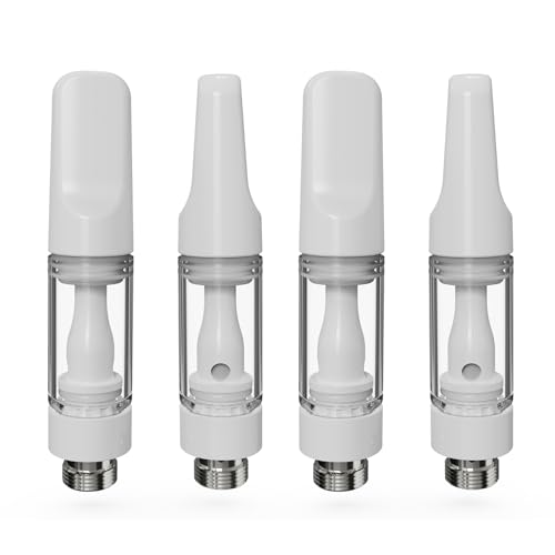 CannBro Einweg-Verdampfer Vollkeramik – 510er Gewinde, 0.5ml, Ohne Nikotin & Flüssigkeit – Lebensmittelecht, Kindersicher, Ideal für CBD (Weiß, 0.5ml,4 stück) CannBro Einweg-Verdampfer Vollkeramik – 510er Gewinde, 0.5ml, Ohne Nikotin & Flüssigkeit – Lebensmittelecht, Kindersicher, Ideal für CBD (Weiß, 0.5ml,4 stück)