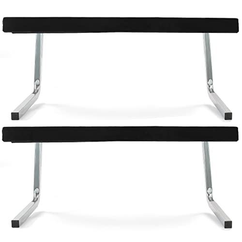 KUAFU 61" Adjustable Boat Trailer Bunk Guide-On Galvanized Steel Frame & Carpeted Boards, 75-Degree Angled Design, Set of 2