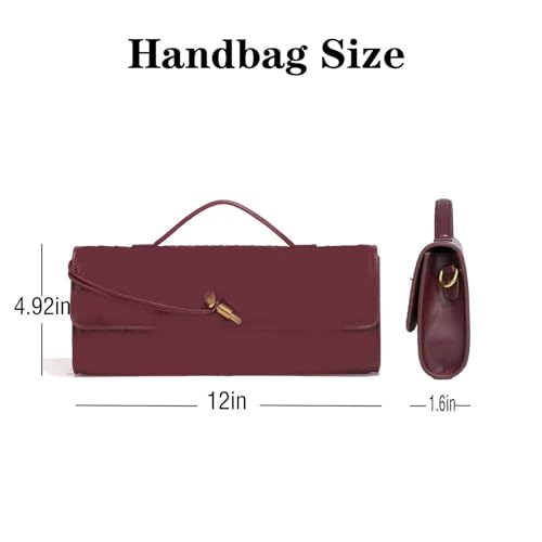 Image of Handmade Woven Evening Bag for Women Casual Clutch Purse Leather Shoulder Handbag Fashion Crossbody Bag