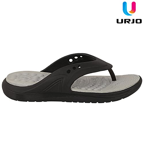 Image of URJO FOAM Men's Slippers /FlipFlops Lightweight Super Flexible Arch Support Durable Anti Skid & Stylish Dailywear Slippers /FlipFlops for Men