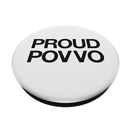 I'm A Proud Povvo PopSockets Swappable PopGrip, Black - Image 2