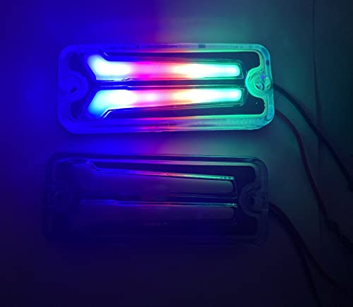 Image of AUTO MT 2PC VAN TRUCK CAR BUS LED LIGHT SIDE PANEL INDICATOR FOR ALL VEHICHLE MARUTI MARUTI 800 ALTO VAN BUS TRUCK MARUTI GYPSY KING (HOCKEY INDICATOR 2PC RAINBOW)