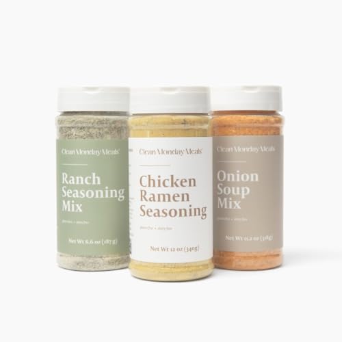 Clean Monday Meals Seasoning Variety 3-Pack — Ramen, Ranch &amp; Onion