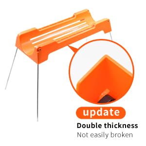 Image of 10Ft RV Sewer Hose Support, Sewer Hose Support Kit,Foldable Metal Support Bracket with Different Heights Works Over Uneven Terrain, Easty to Drain, Stable and Durable