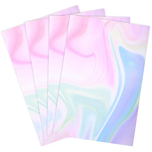 Caydo 4 Pieces Printed Aida Cloth 14 Count Cross Stitch Cloth 12 by 18 Inch, Watercolor Pattern Aida Fabric for DIY Art and Crafts Handwork