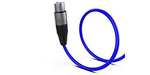 Audibax Silver XLR Male to XLR Female Cable, Length 20 Metres, High Signal Transmission OFC Connectors, PVC Coated - Image 2