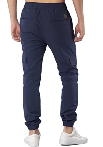 ITALYMORN Mens Lightweight Cargo Joggers with 6 Pockets Slim Fit Casual Pants Elastic Waist Outdoor Running Everyday Wear2