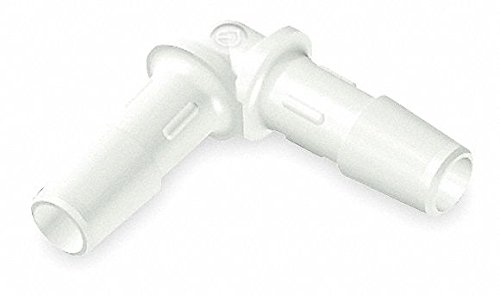 Eldon James L0-3WP White Polypropylene Equal 90 Degree Elbow, 3/16