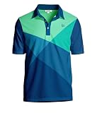 Tipsy Elves Men'S Performance Golf Shirt - 4-Way Stretch, Quick Dry, Athletic Cut - Blue Birdie Little Secret Golf Polo - Large