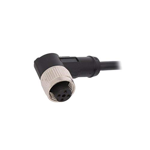 Câble M12 4 broches mâle coudé 5m PVC pour capteur et actionneur
