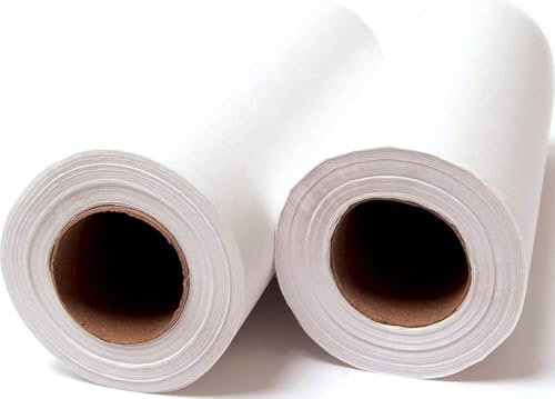 Image of TIDI 518 Avalon Single-Use Chiropractic Headrest Paper Roll, White, 8.5 inch x 225' (Pack of 25) ― Standard Smooth Paper ― Hygienic Barrier ― for Chiropractic Offices & More ― Medical Supplies