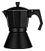 Dzbanek do kawy Aluminiowa Moka garnek Classic Plectop Espresso Maker Włoski Ekspres do kawy Classic Cafe Maker Kuchenka Top Coffee (Kolor: Czarny Rozmiar: 150ml) (Color : Black, Size : 150ml)