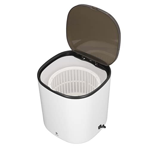 TOPINCN Tragbare 4,5-Liter-Waschmaschine mit Schleuderablaufkorb, Mini-Kleinturbinen-Wäschewaschmaschine für Reisewohnungen, Wohnmobile, 100 Bis 240 V (EU-Stecker)