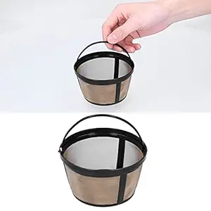 Coffee Filter Cup, Coffee Filter Basket Handle Design Easy to for Home Kitchen Use for Coffee Machines