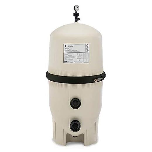 Pentair 180008 FNS Plus Fiberglass Reinforced Polypropylene Material, Vertical Grid, D.E. Pool Filter, 48 Square Feet, 96 GPM