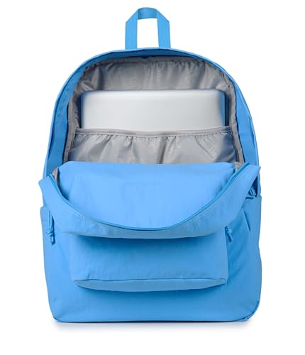 Image of JanSport Superbreak Plus FX Backpack - Work, Travel, or Laptop Bag with Water Bottle Pocket - Azul Blue