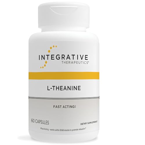 Integrative Therapeutics L-Theanine - Amino Acid Supplement for Stress & Relaxation Support* - Vegan Gluten-Free & Dairy-Free - Third-Party Tested - 60 Capsules (30 Servings)