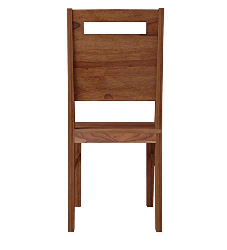 Image of JEENWOOD Modern Furniture Sheesham Wood 4 Seater Dining Table Set Dining Table with 4 Chairs Dinner Table Set for Dining Room Home,Hotel and Office (Natural Teak)