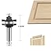 LEATBUY Router Bit Set 3 PCS 1/2 Inch Shank Round Raised Panel Cabinet Door Rail and Stile Router Bits, Woodworking Wood Cutter, Wood Carbide Groove Tongue Milling Tool(1/2-Double)