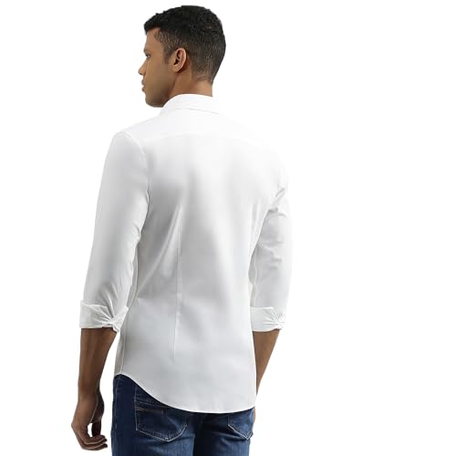 Image of United Colors of Benetton Slim Fit Spread Collar Solid Shirt