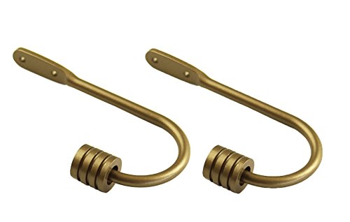 Urbanest Spire Drapery Holdback, Antique Gold, Set of 2