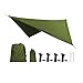 Bothyi Camping Tarp Camping Canopy Multifunctional Lightweight Sun Protection Hammock Canopy Tent Tarp Awning for Travel Yard Picnic, Green