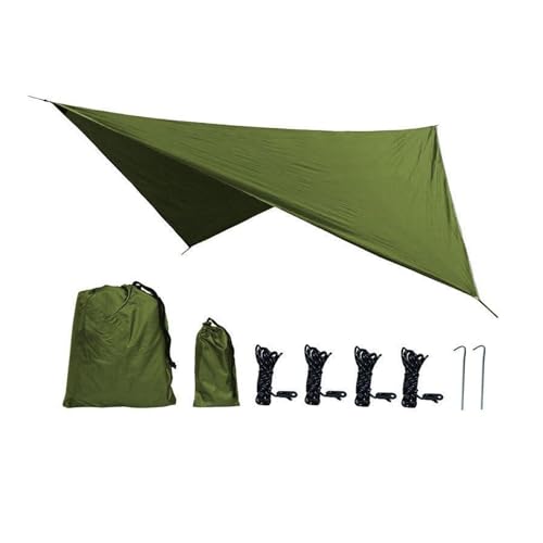 Toldo impermeable de camping verde para proteger tus picnics 8