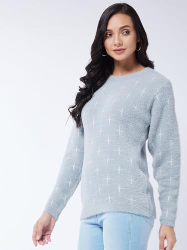Image of Modeve Women Flower Print Sweater for Winters||Winterwear||